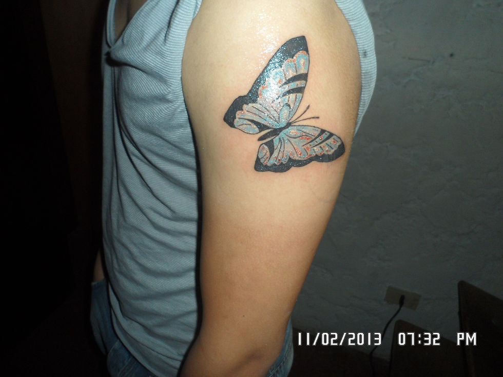 Mariposa tattoo proceso.JPG