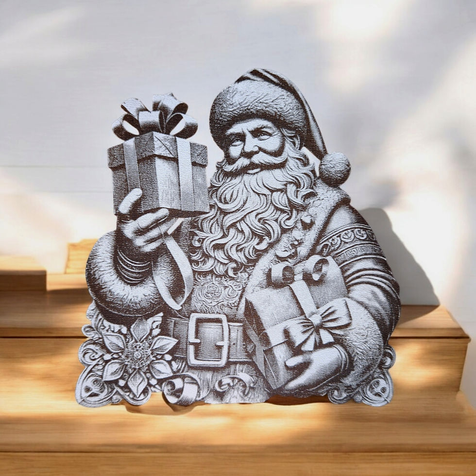 Thumbnail: Fancy Santa 3D Illusion Laser Engraving Design (Digital Item)