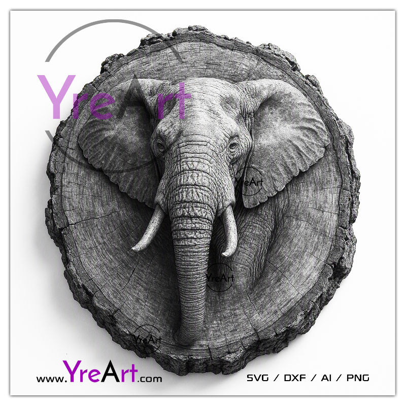Elephant T 3D Illusion (Digital Item)
