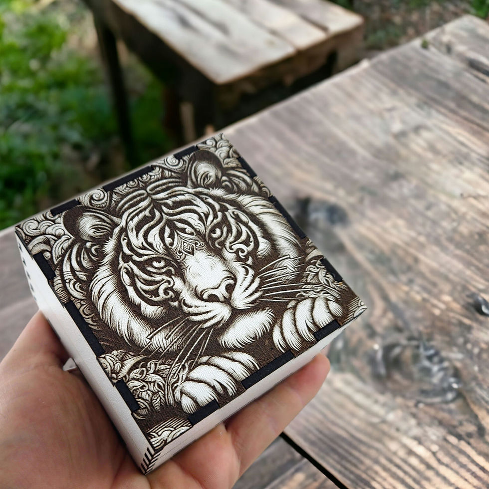 Thumbnail: Tiger Gift Box 2 (Digital download file)