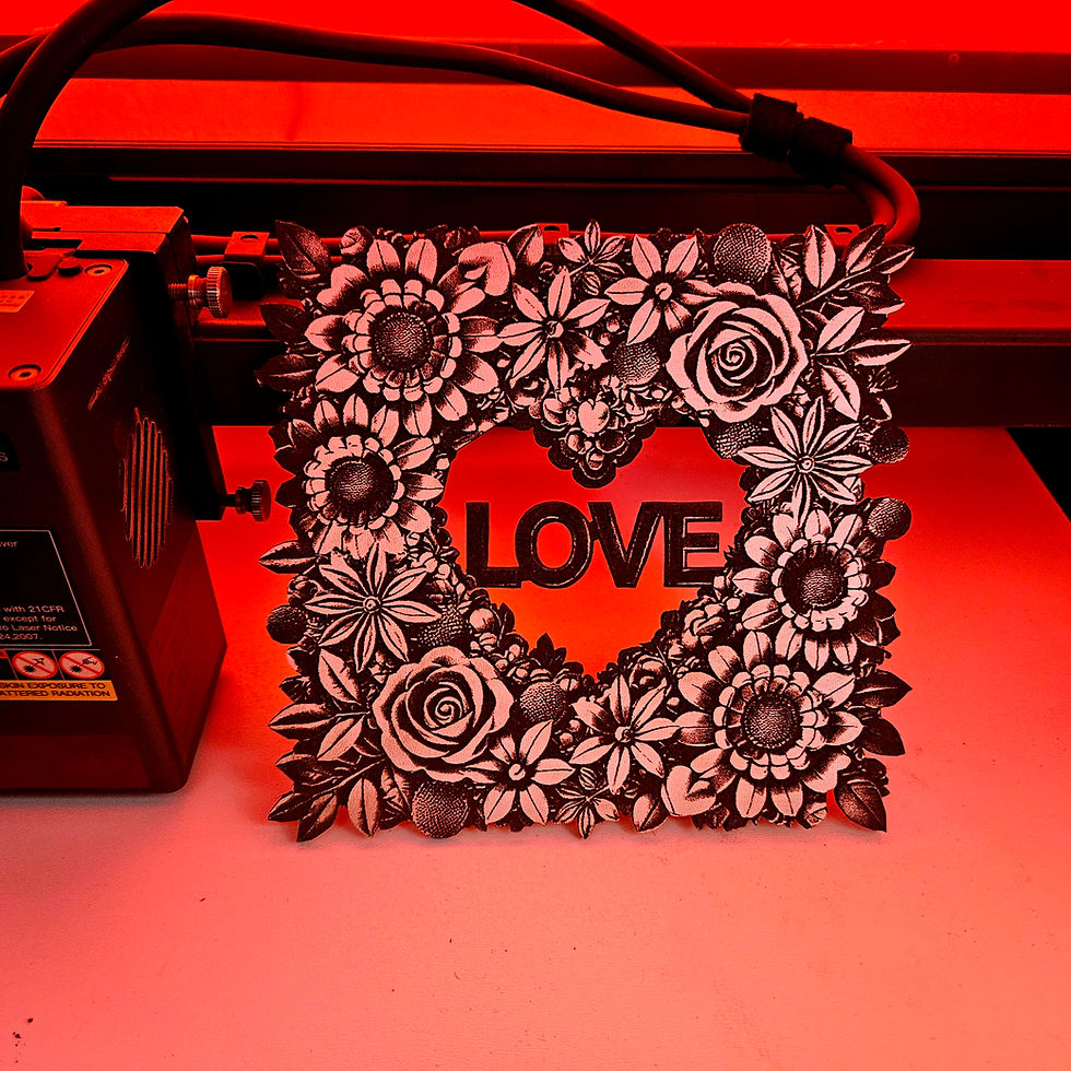 Thumbnail: Love Square Wreath 3D Illusion (Digital Item)