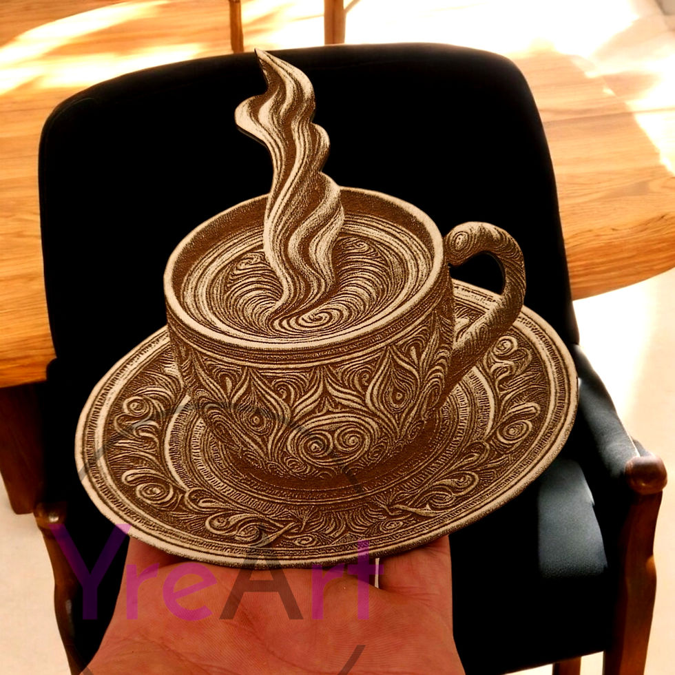 Thumbnail: Coffee 3D Illusion Laser File (Digital Item)