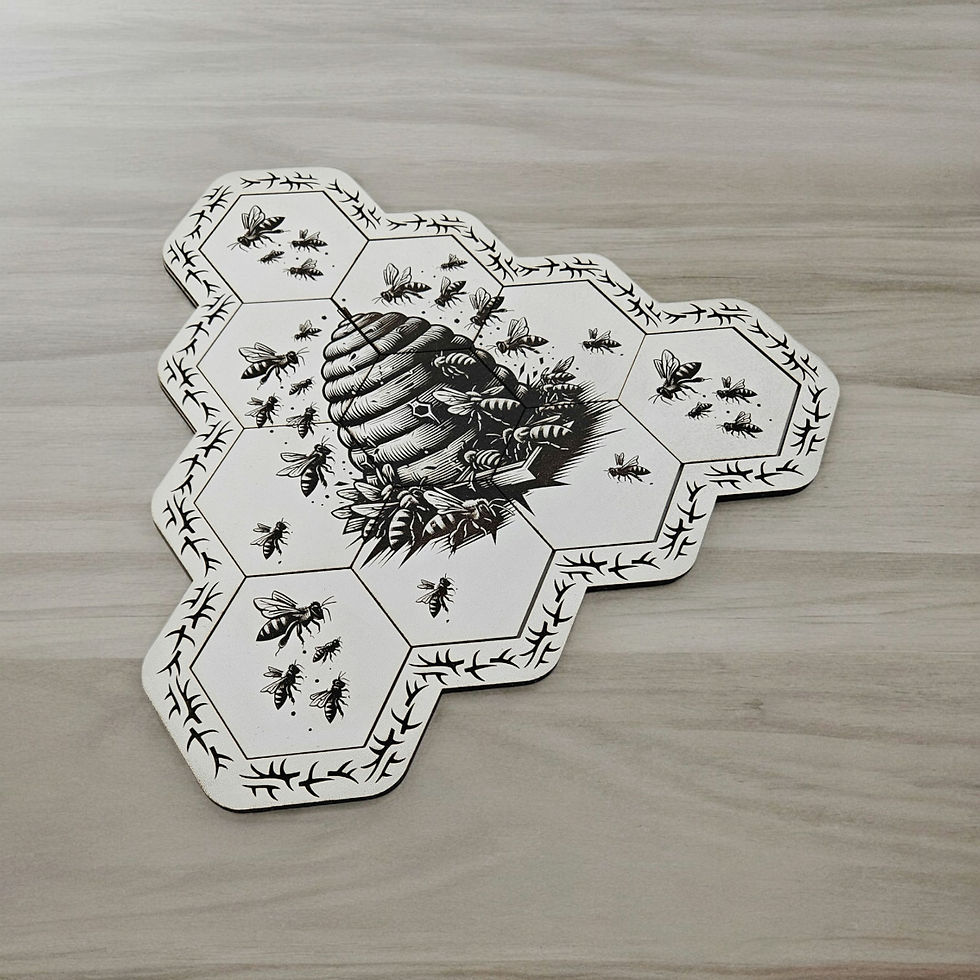 Thumbnail: Coasters&Decoration Bees (Digital download file)