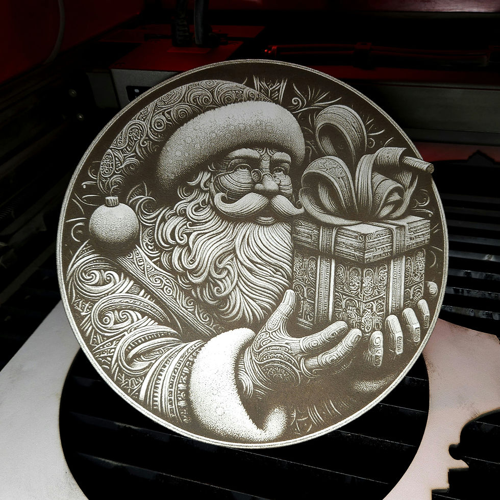 Thumbnail: Santa Claus 3D Illusion Laser Engraving Design (Digital Item)