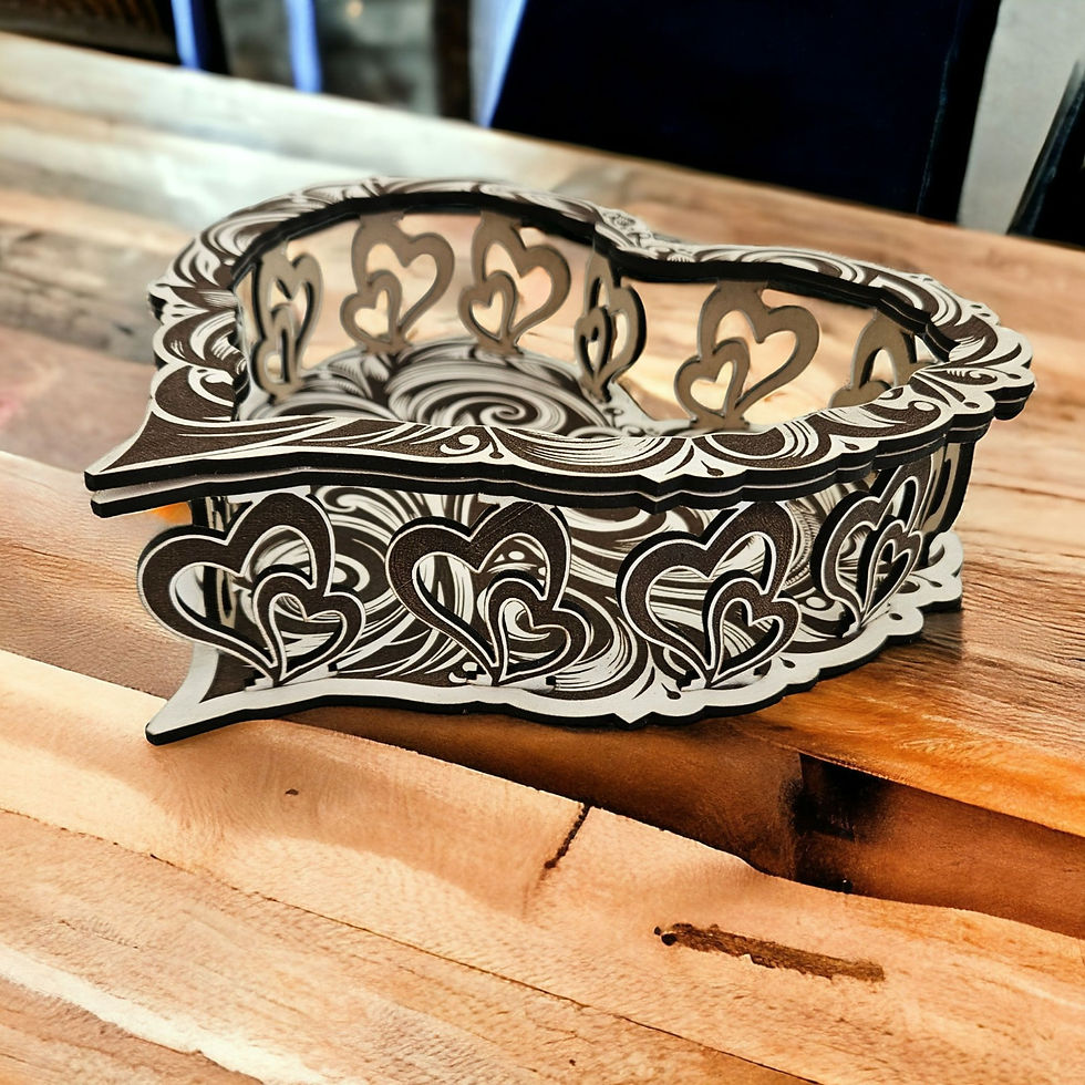 Thumbnail: Decorative Bowl/Tray Heart (Digital download file)