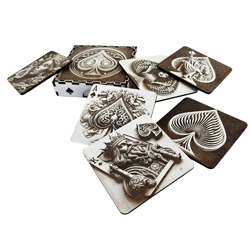 Thumbnail: Coasters Spades P (Digital download file)