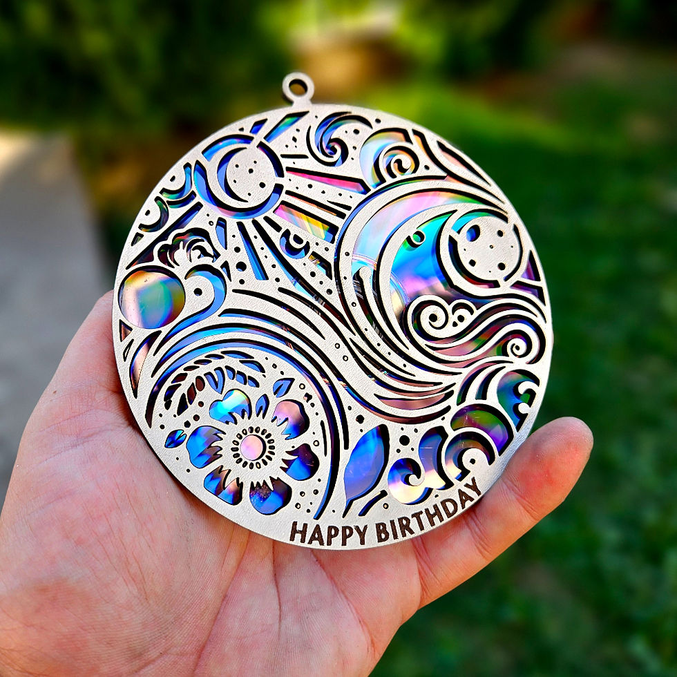 Thumbnail: CD/DVD Upcycling Decor Happy Birthday A1 (Digital download file)