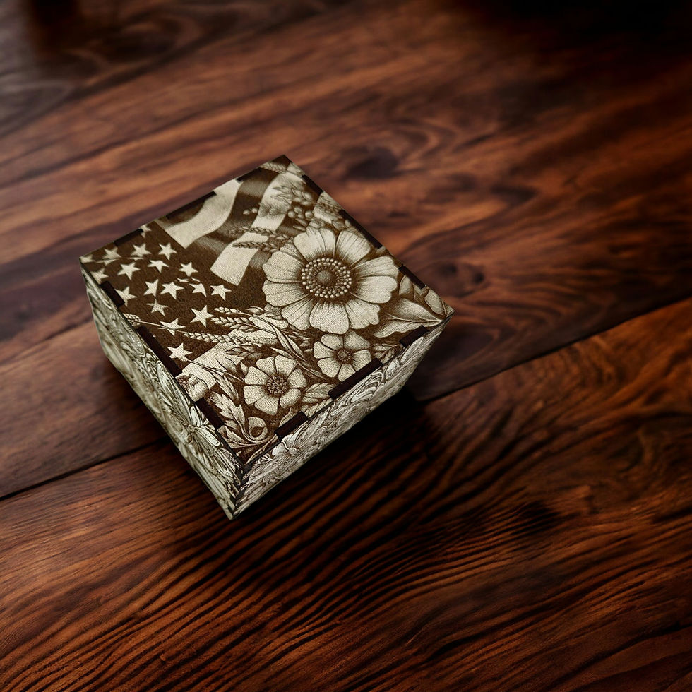 Thumbnail: Usa Flag&Flower 9 Box  (Digital download file)