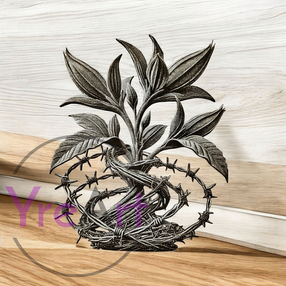 Thumbnail: Barbed Flower V 3D Illusion (Digital Item)