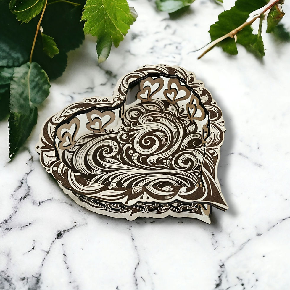 Thumbnail: Decorative Bowl/Tray Heart (Digital download file)