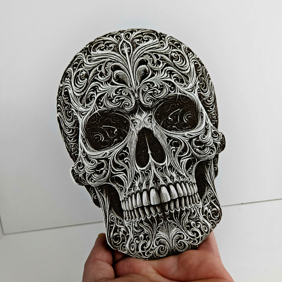 Thumbnail: Skull VA 3D Laser Engraving Design (Digital Item)
