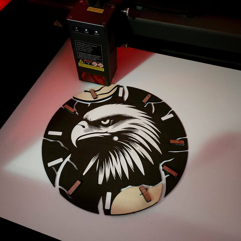 Thumbnail: Wall Clock Eagle S (Digital file)