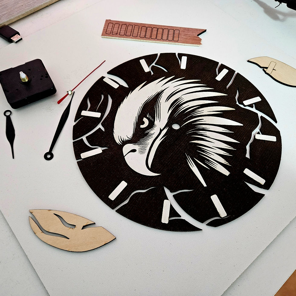 Thumbnail: Wall Clock Eagle S (Digital file)