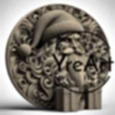 Santa A11 3D Illusion Laser Engraving Design (Digital Item)
