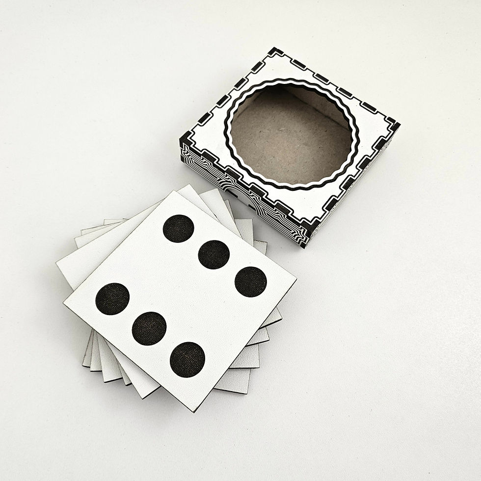 Thumbnail: Coasters Dice (Digital download file)