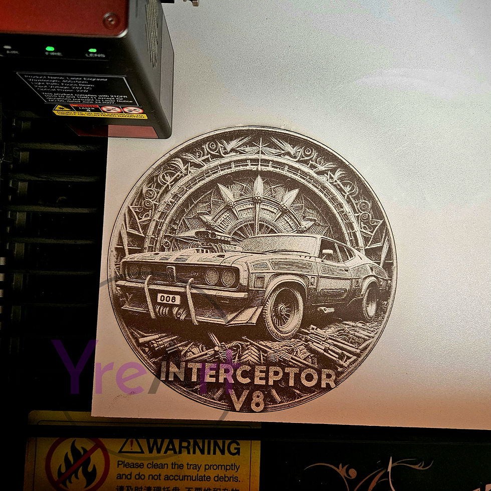Thumbnail: V8 Interceptor 3D Illusion Laser Engraving Design (Digital)