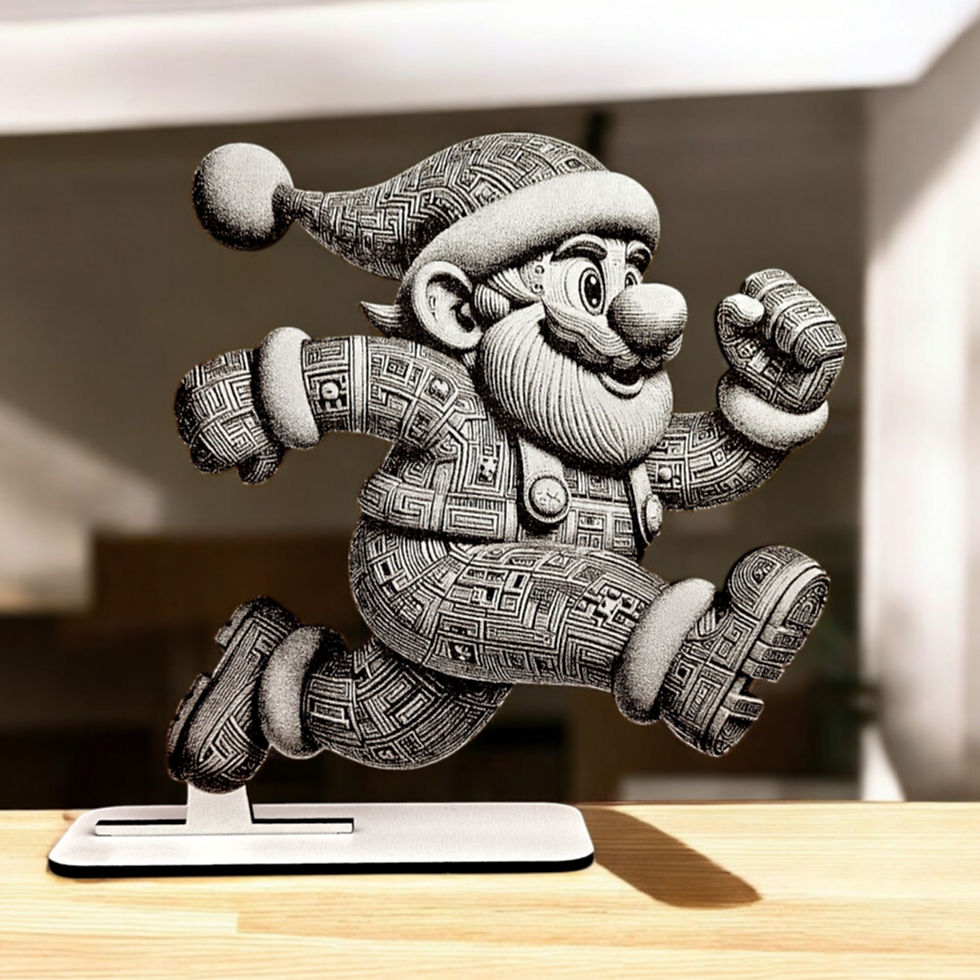 Thumbnail: Running Santa 3D Illusion/Decor A (Digital Item)