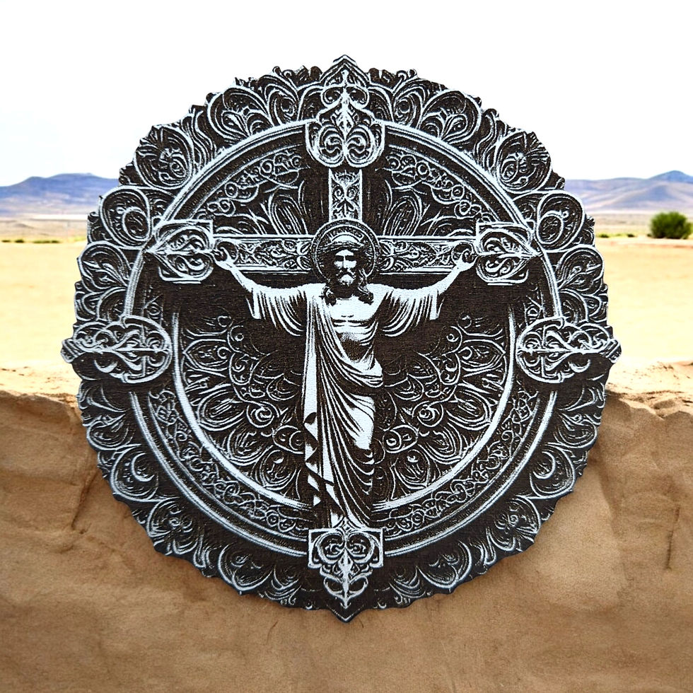 Thumbnail: Jesus 3D Illusion Laser Engraving Design (Digital Item)