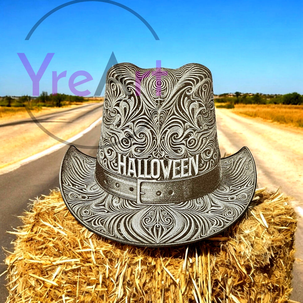 Thumbnail: Halloween Hat 3D Illusion Laser Engraving Design (Digital Item)