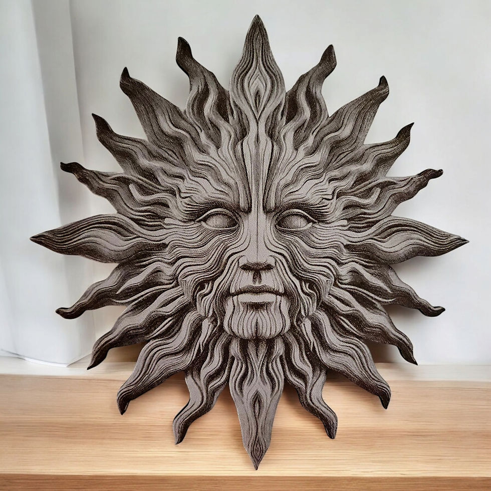 Thumbnail: Sun 3D Illusion Laser Engraving Design (Digital Item)