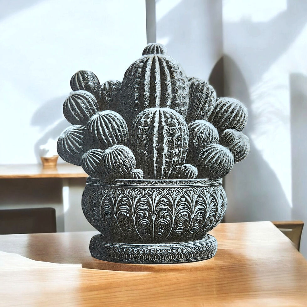 Thumbnail: Cactus 3D V Illusion Laser Engraving Design (Digital Item)