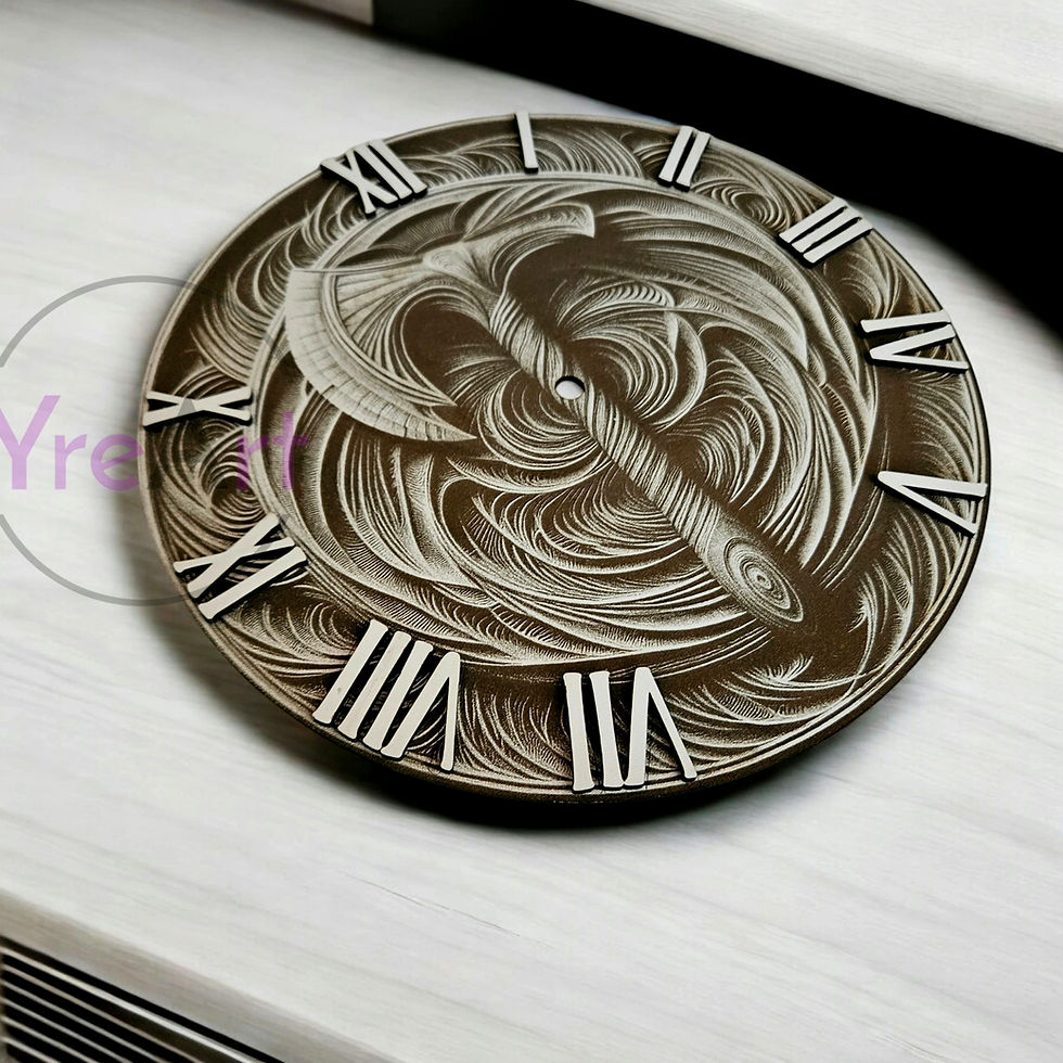 Thumbnail: Wall Clock Tomahawk 3D Illusion  (Digital file)