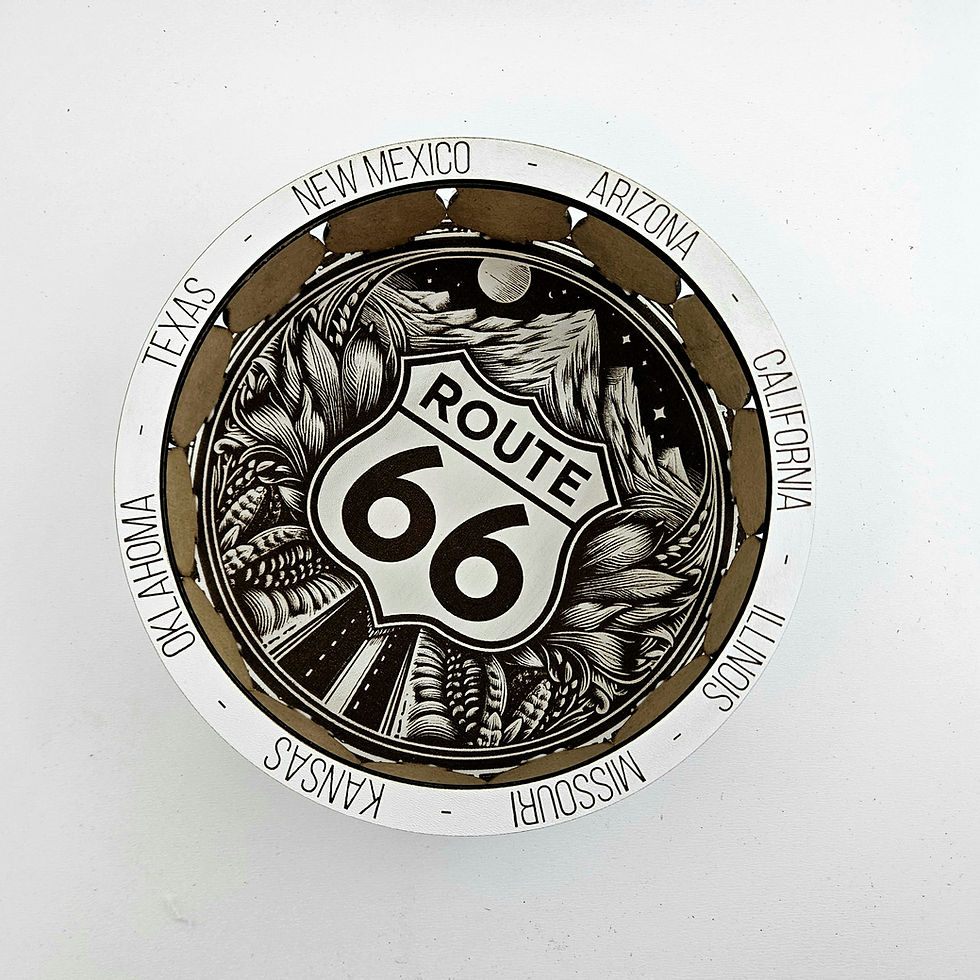Thumbnail: Route 66 Decorative Tray (Digital download file)