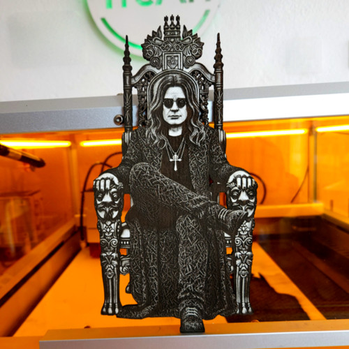 Ozzy Osbourne 3D Laser Engraving Design (Digital Item) | YreArt