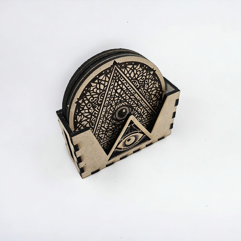 Thumbnail: Coasters Eye of Providence V (Digital download file)