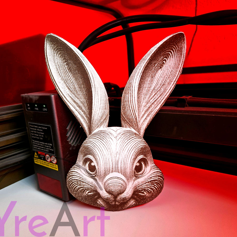 Thumbnail: Bunny V1 3D Illusion Laser Engraving Design (Digital Item)
