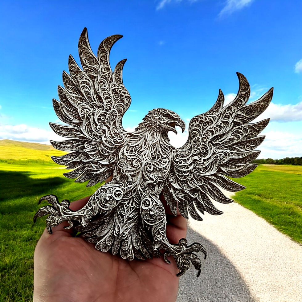 Thumbnail: Eagle C 3D Illusion Laser Engraving Design (Digital Item)