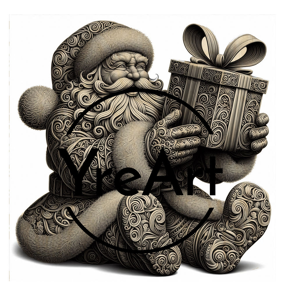 Thumbnail: Santa A 3D Laser Engraving Design Yreart (Digital Item)