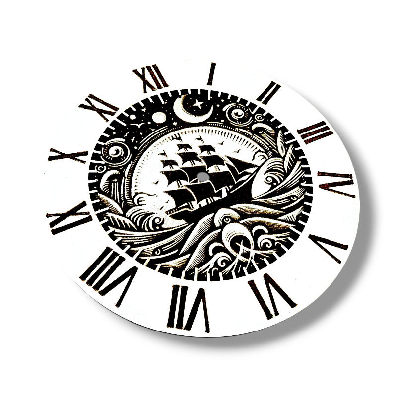 Thumbnail: Wall Clock Ship (Digital download file)