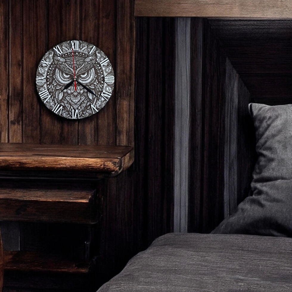 Thumbnail: Wall Clock Owl (Digital file)