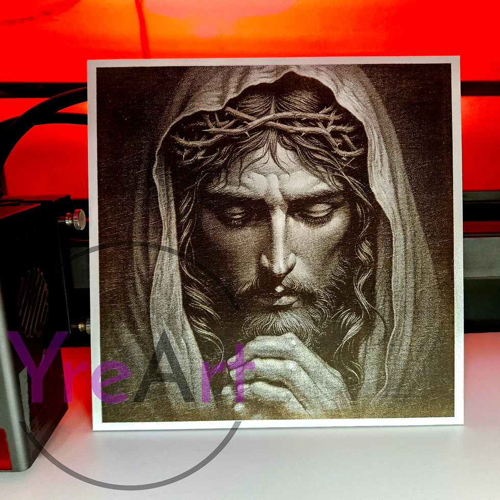 Thumbnail: Jesus V Laser Engraving Design (Digital Item)