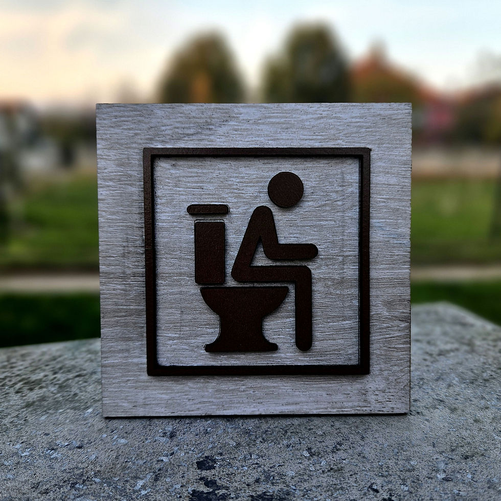 Thumbnail: Toilet Sign V2 (Digital file)