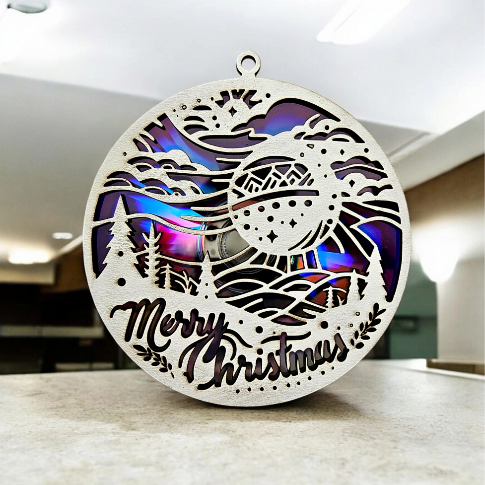 CD/DVD Upcycling Decor Christmas A1 (Digital download file)