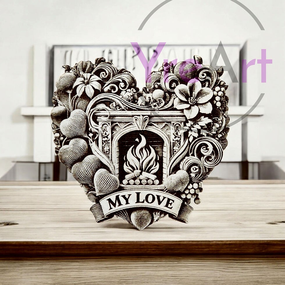 Thumbnail: My Love V 3D Laser Engraving Design (Digital Item)