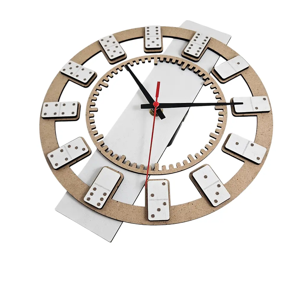 Thumbnail: Wall Clock Domino Y  (Digital download file)