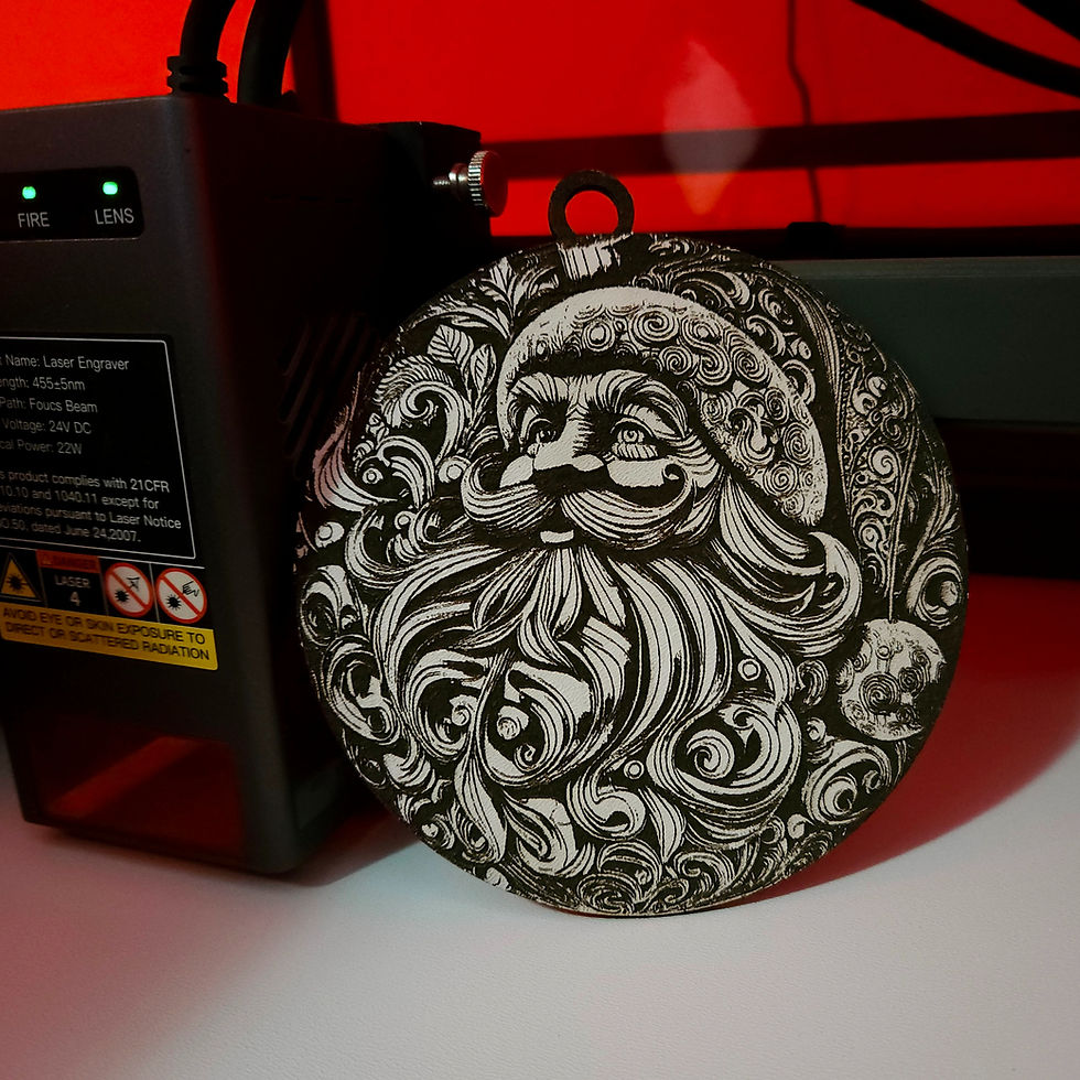 Thumbnail: Santa Ornament 3D Illusion (Digital Item)