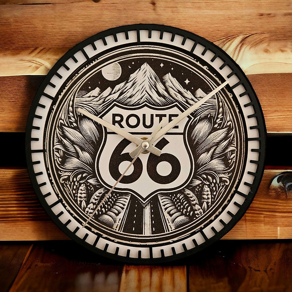 Thumbnail: Route 66 Wall Clock (Digital download file)