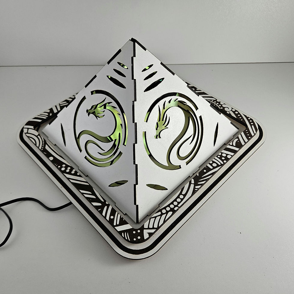 Thumbnail: Pyramid Lamp Dragon B  (Digital download file)