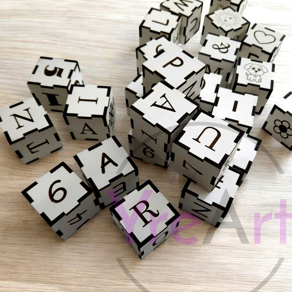 Thumbnail: Alphabet Toy with Box for Kids (Digital download file)