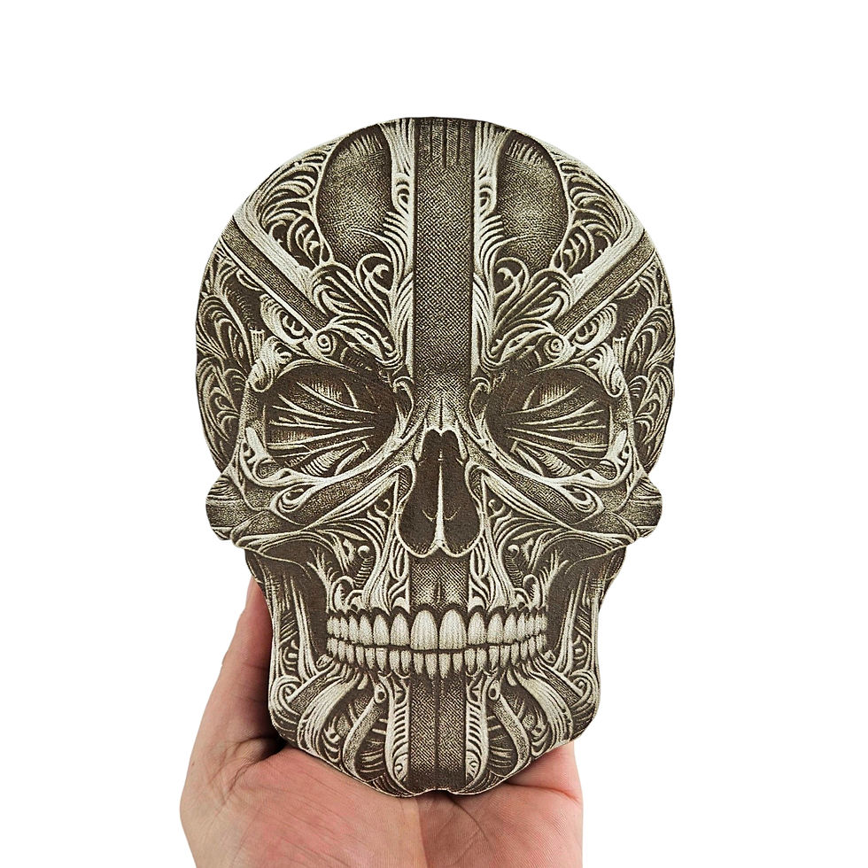 Thumbnail: Skull UK P 3D Laser Engraving Design (Digital Item)