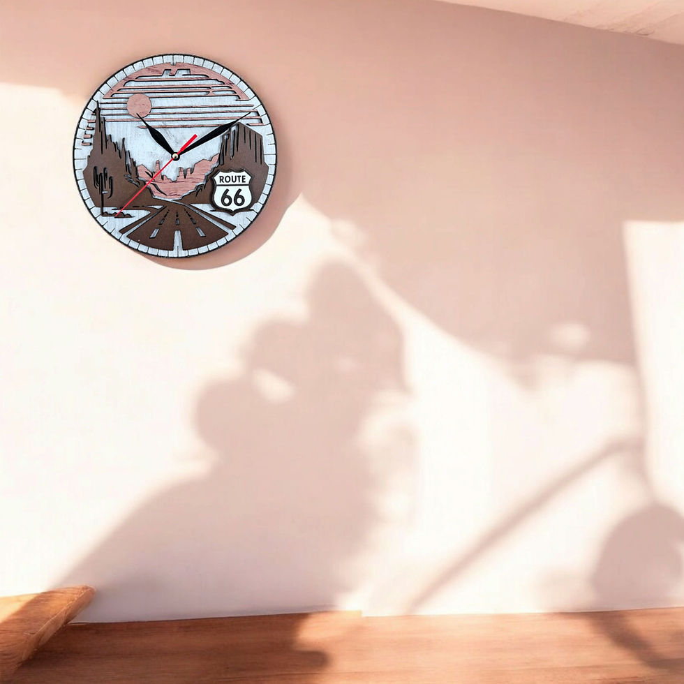 Thumbnail: Wall Clock Route 66 L4 (Digital file)