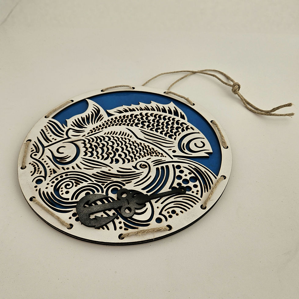 Thumbnail: 3D Frame Decor Fish (Digital download file)