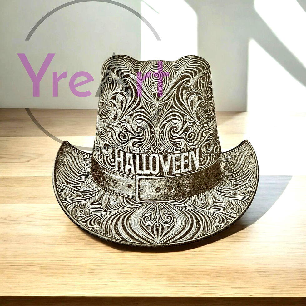 Thumbnail: Halloween Hat 3D Illusion Laser Engraving Design (Digital Item)