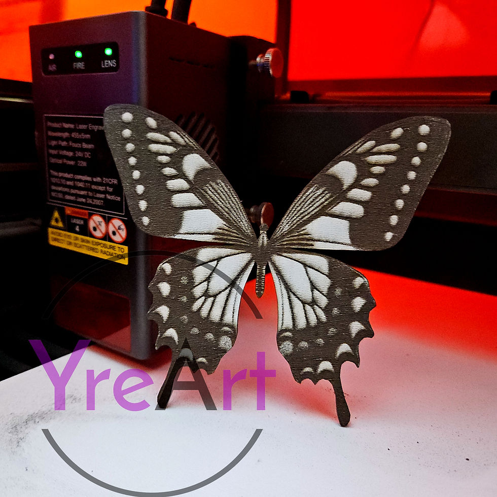 Thumbnail: Butterfly B1 3D Illusion Laser Engraving Design (Digital Item)