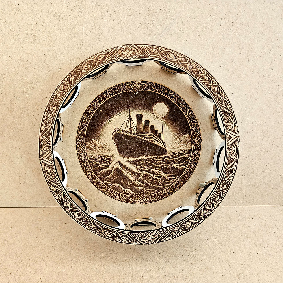 Thumbnail: Decorative Bowl/Tray Titanic (Digital download file)