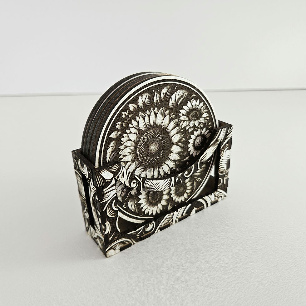 Thumbnail: Coasters Sunflower (Digital download file)